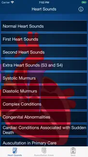 heart sounds auscultation iphone screenshot 1