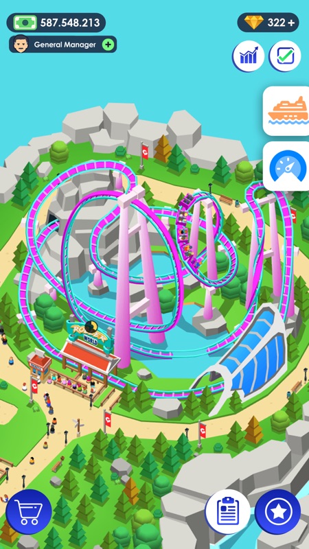 Idle Theme Park - Tycoon Game screenshot 1