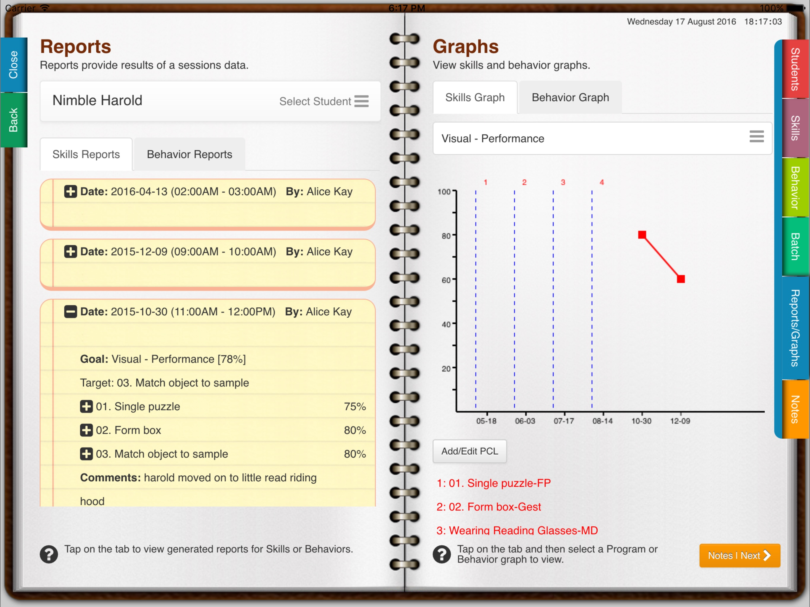 ABA Data Notebook screenshot 5