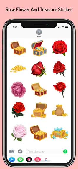 Game screenshot Rose Treasure Stickers Pack mod apk