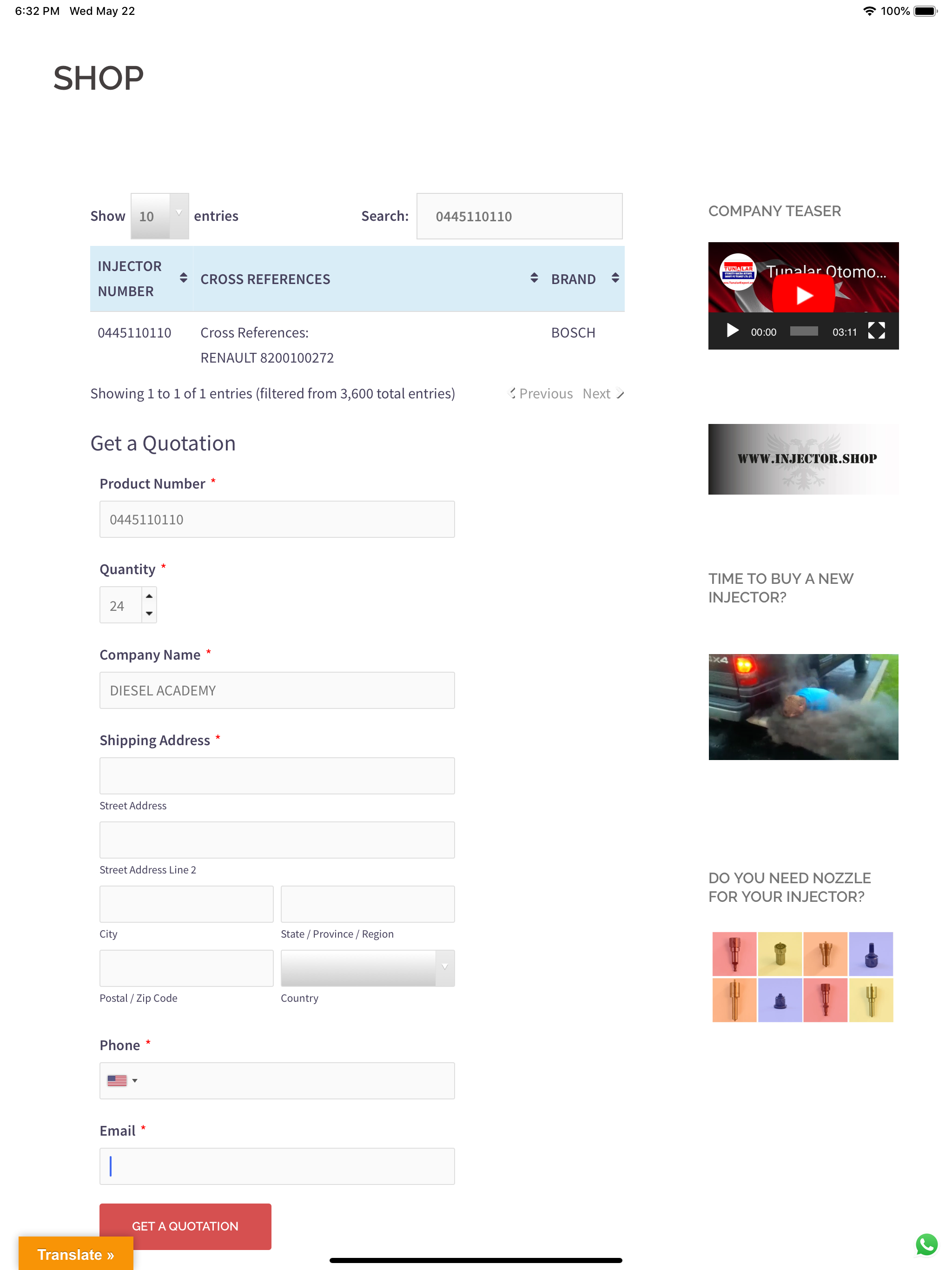 INJECTOR SHOP screenshot 14