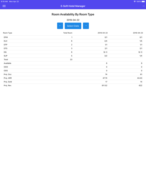 Screenshot #5 pour E-Soft Hotel Manager App
