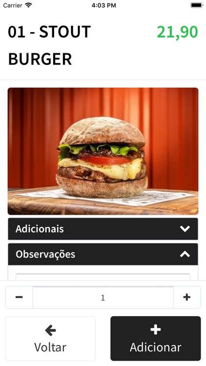 Stout Burger Delivery