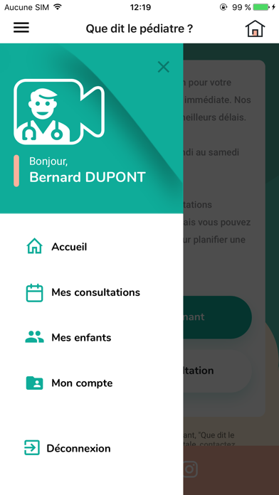 Que dit le pédiatre ? Screenshot