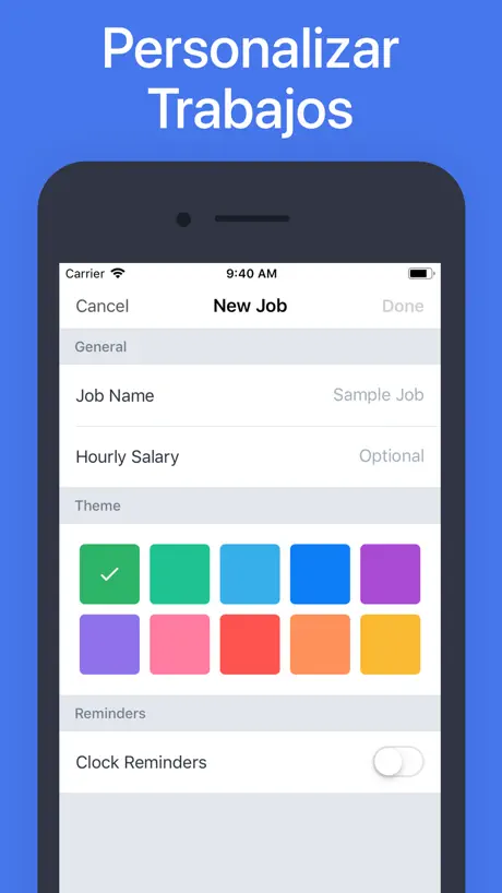 Hours: Tiempo de Trabajo