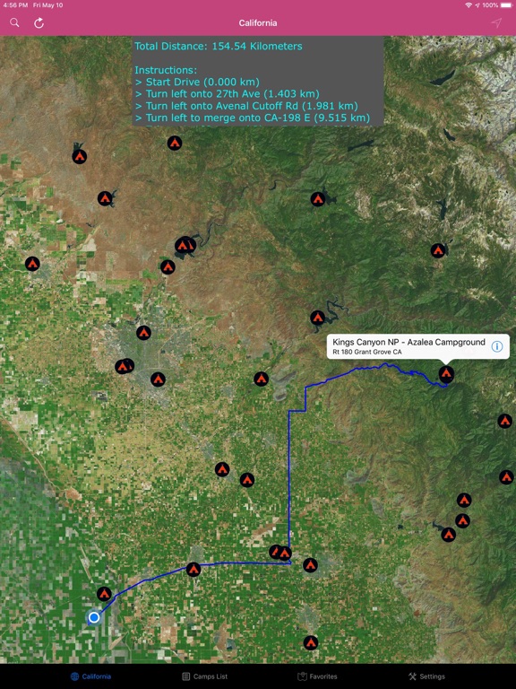 Screenshot #5 pour California – Campgrounds & RVs