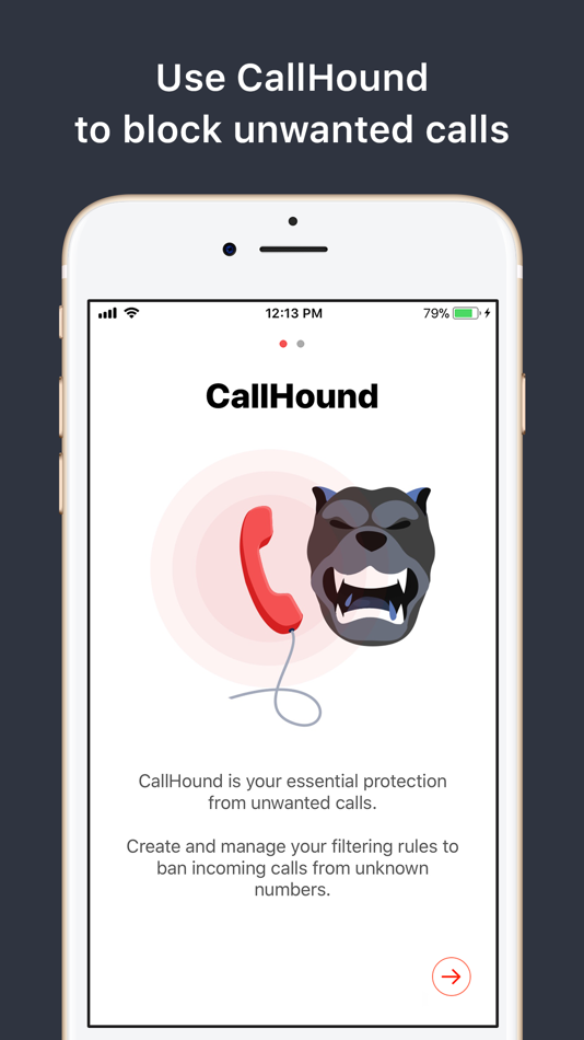 #1. CallHound Unwanted Calls Block (iOS) 由: Redwerk OU
