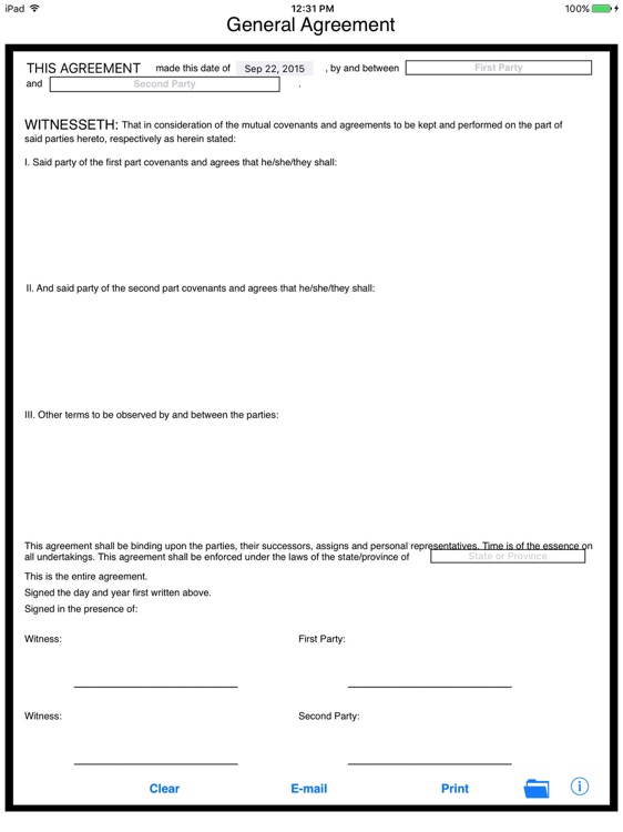 Simple General Agreement screenshot-4