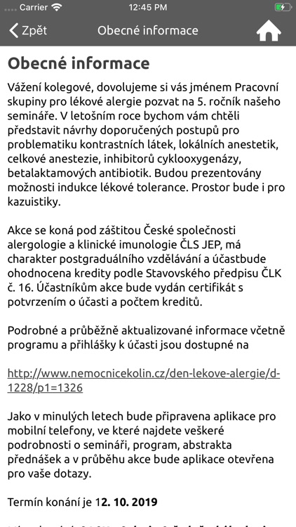 Den lékové alergie 2019