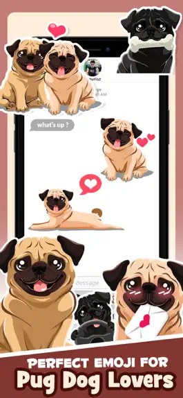 Game screenshot Pug Puppy Dog Emoji & Stickers mod apk