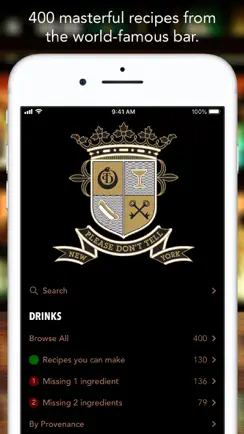 PDT Cocktails iPhone image 1