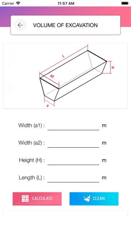 Volume of Excavation