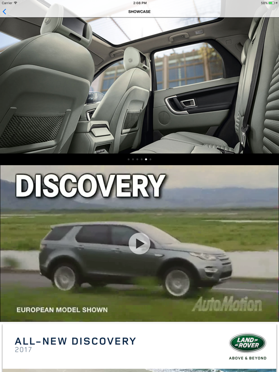 Land Rover Santa Fe iPad screenshot 3 - Shopping app