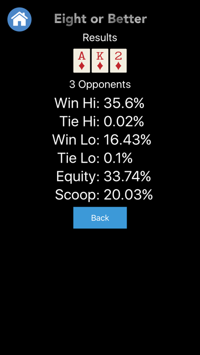 Poker Odds Helper Screenshot