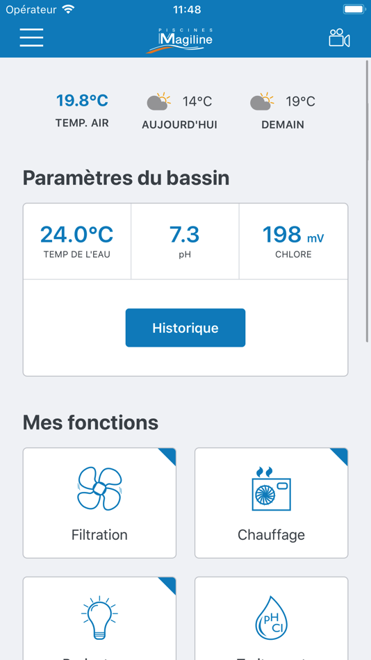 #1. iMAGI La Piscine Intelligente (iOS) 由: Piscines Magiline