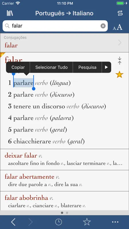 Ultra Italiano-Português screenshot 1 of 3