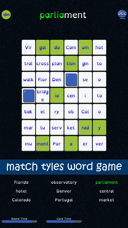 Syllable Word Search