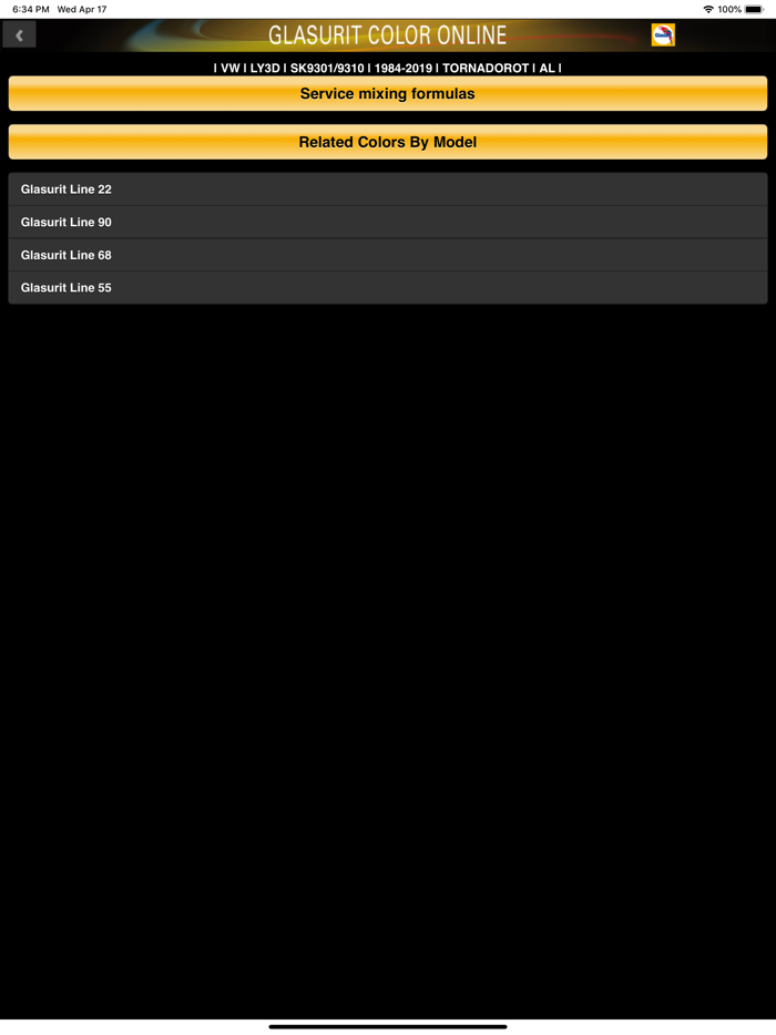 Glasurit Color-Online