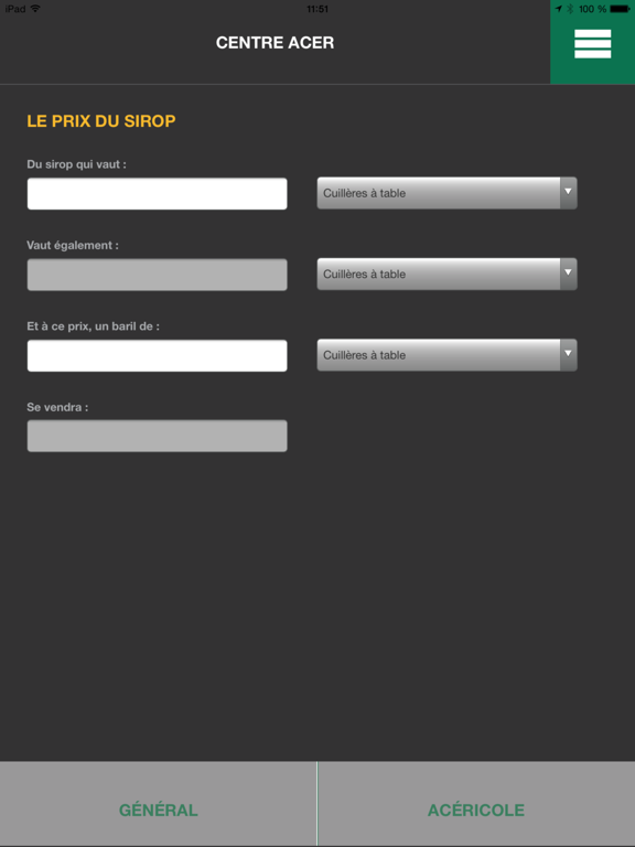 Screenshot #6 pour Convertisseur Acéricole