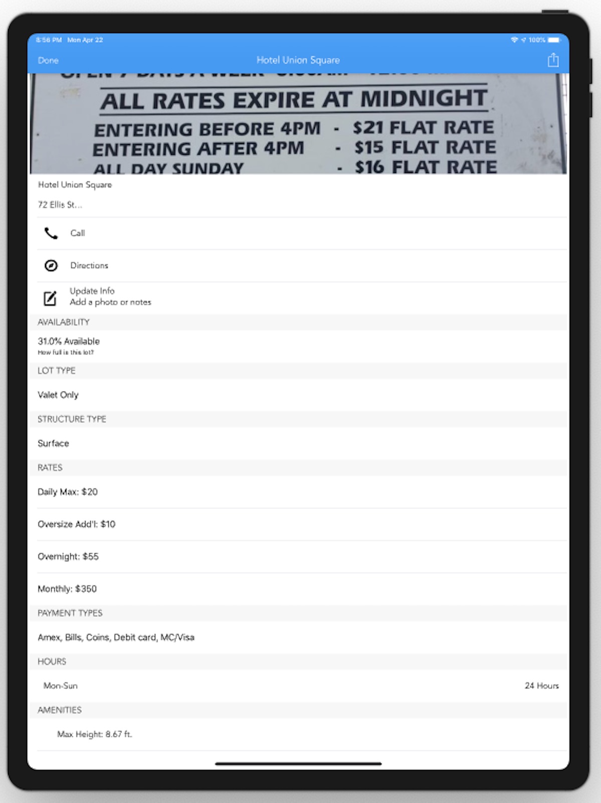 ParkMe Parking ipad screenshot 3