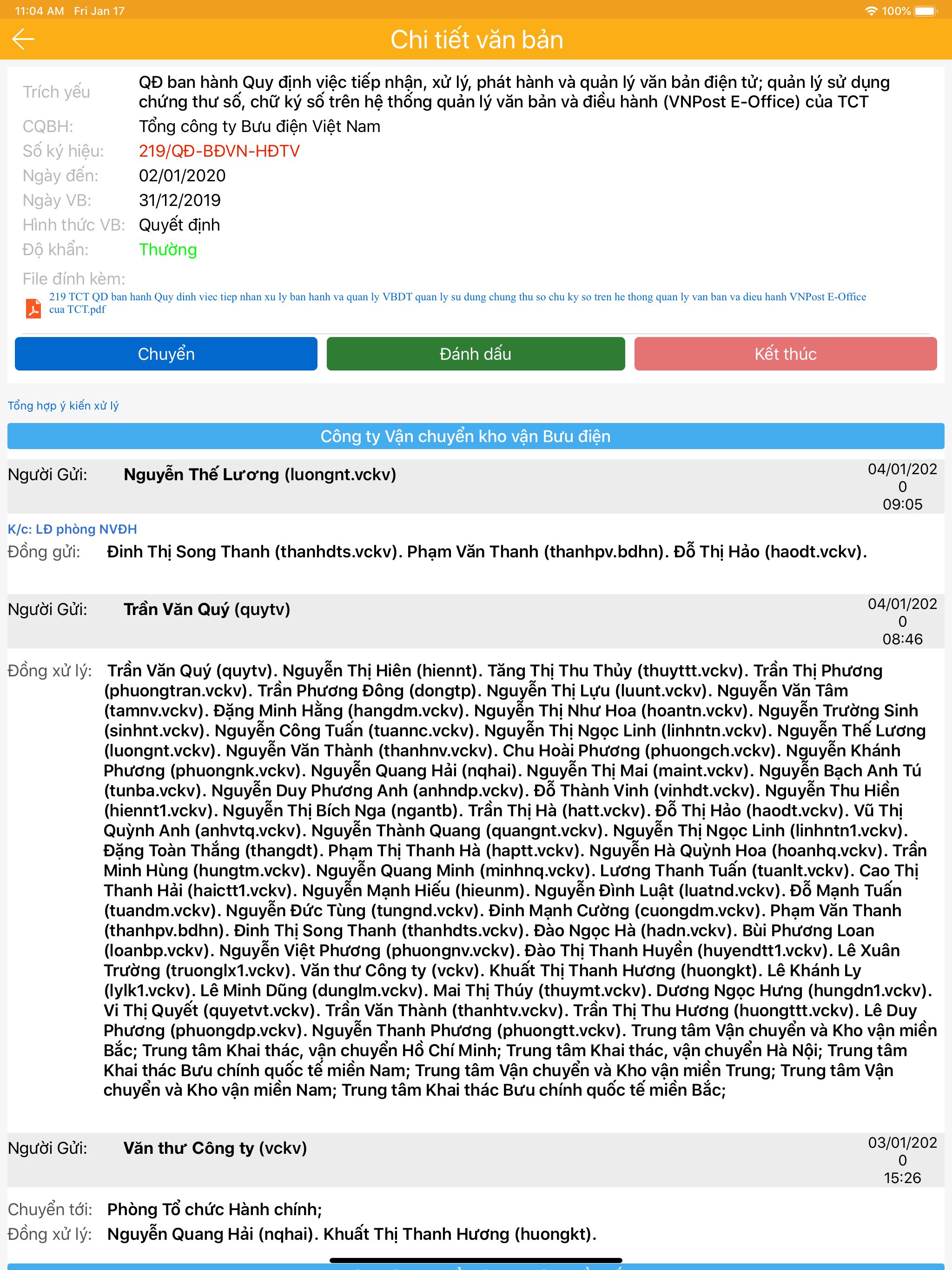 BĐVN eOffice screenshot 9