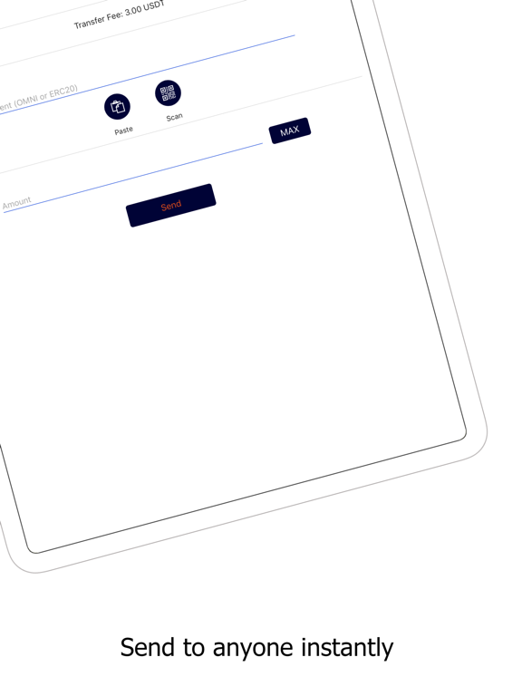 ZixiPay: Tether Wallet iPad screenshot 6 - Finance app