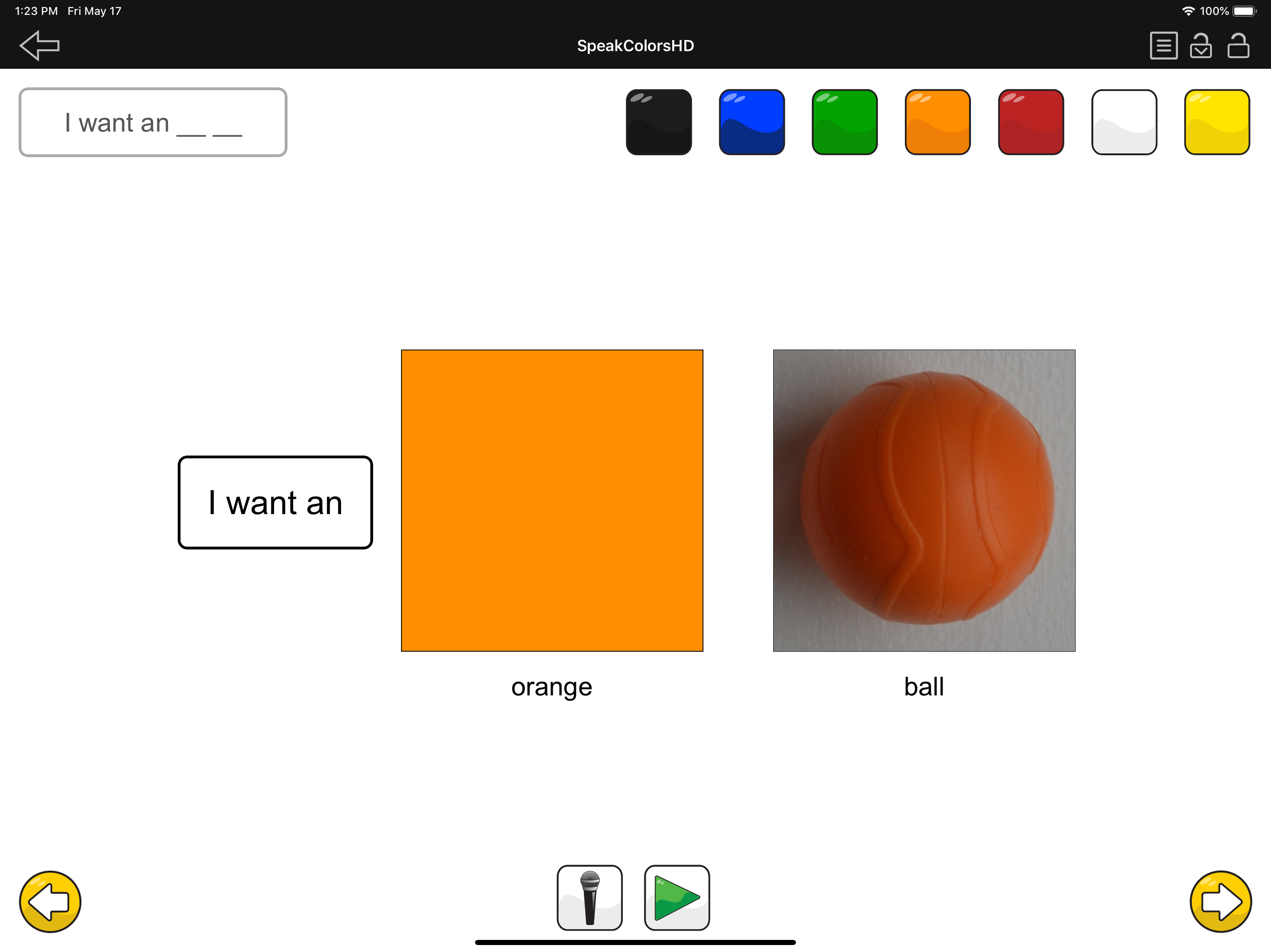 SpeakColorsHD screenshot 3