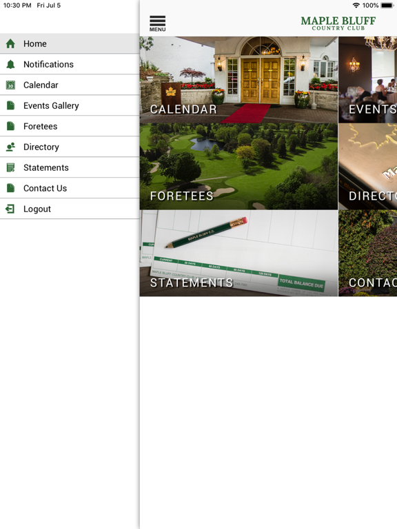 Maple Bluff Country Club iPad screenshot 2 - Lifestyle app