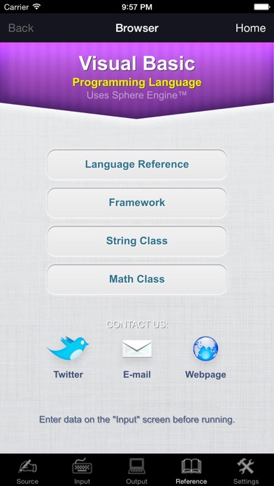 Visual Basic Language Screenshot