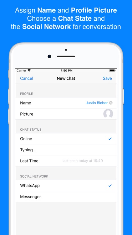 ChatsFake for WhatsApp screenshot-3