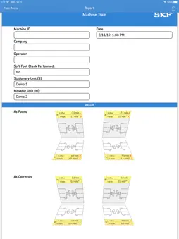 SKF Machine train alignment screenshot 10
