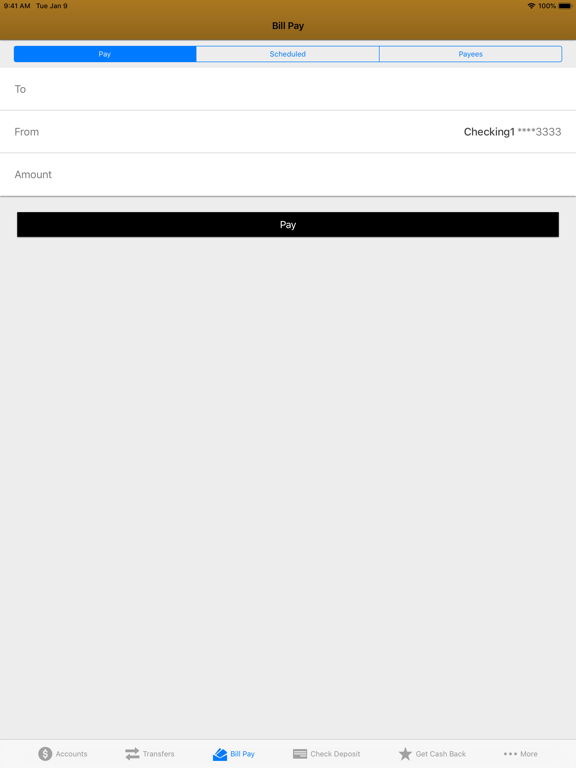 Goldwater Bank iPad screenshot 5 - Finance app