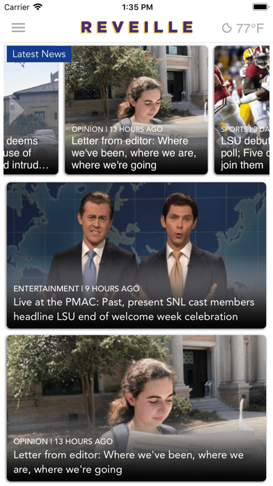 LSU Reveille Screenshot