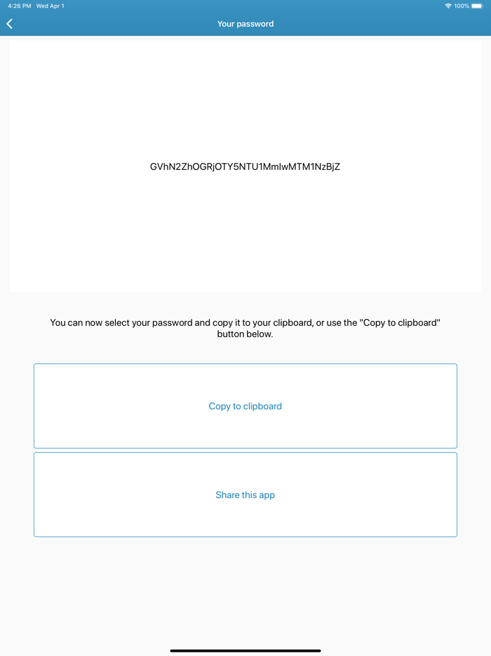 Password Generator on the fly