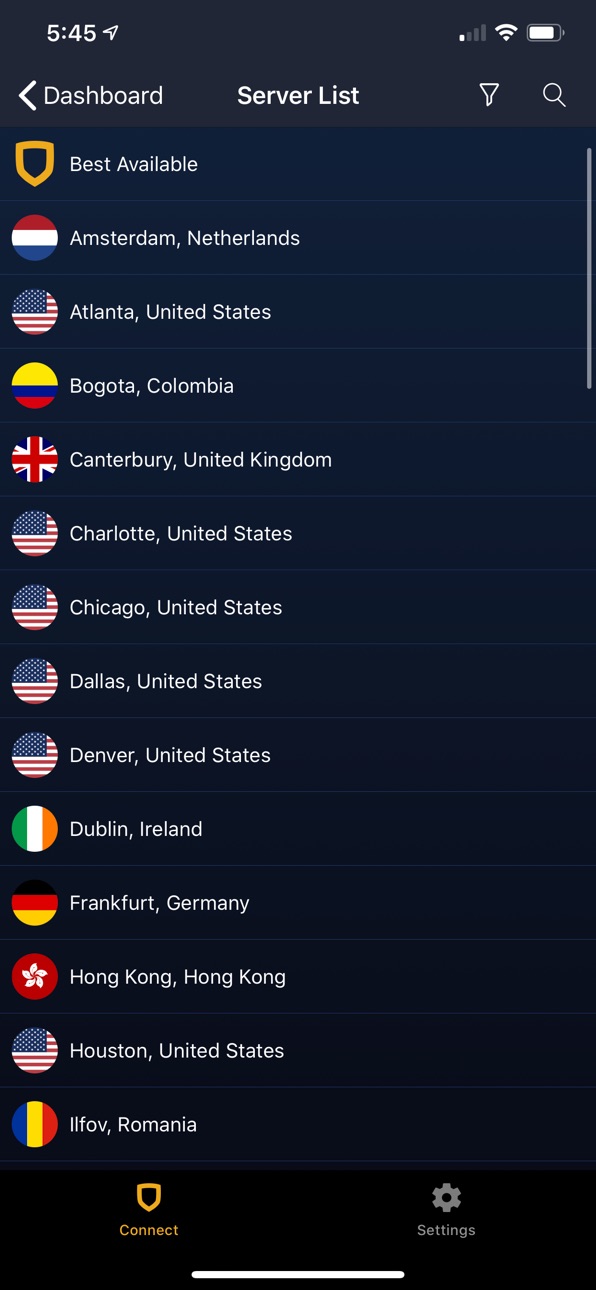 iPhone screenshot