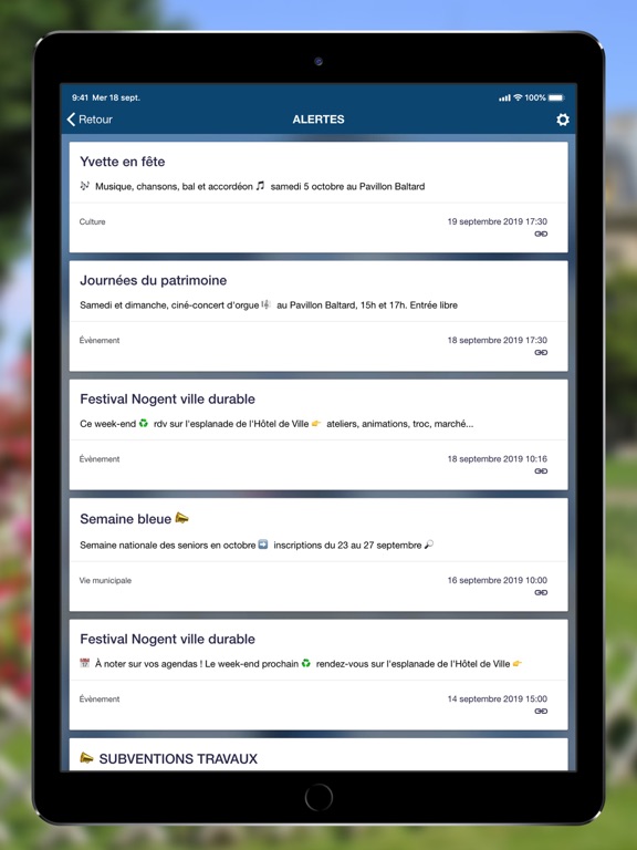Ville de Nogent-sur-Marne iPad screenshot
