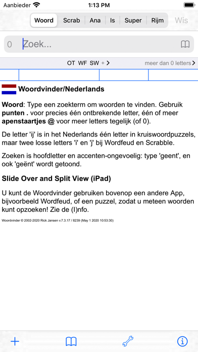 Screenshot #1 pour NL Woordvinder Nederlands PRO