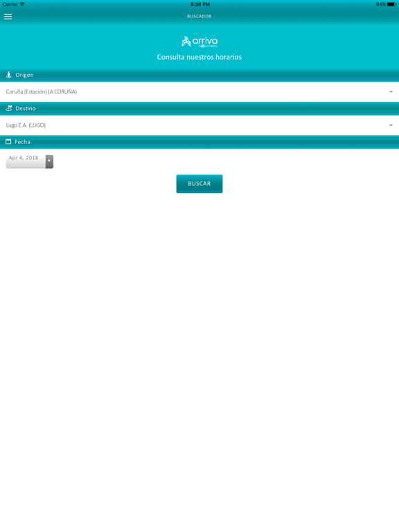 Arriva Galicia iPad screenshot 3 - Travel app