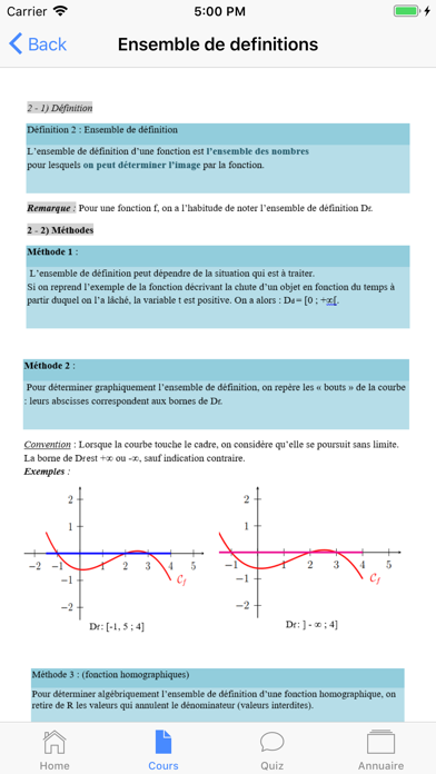 Maths Seconde ES screenshot 2