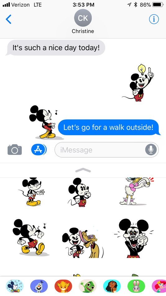 #5. Disney Stickers: Mickey (iOS) 由: Disney
