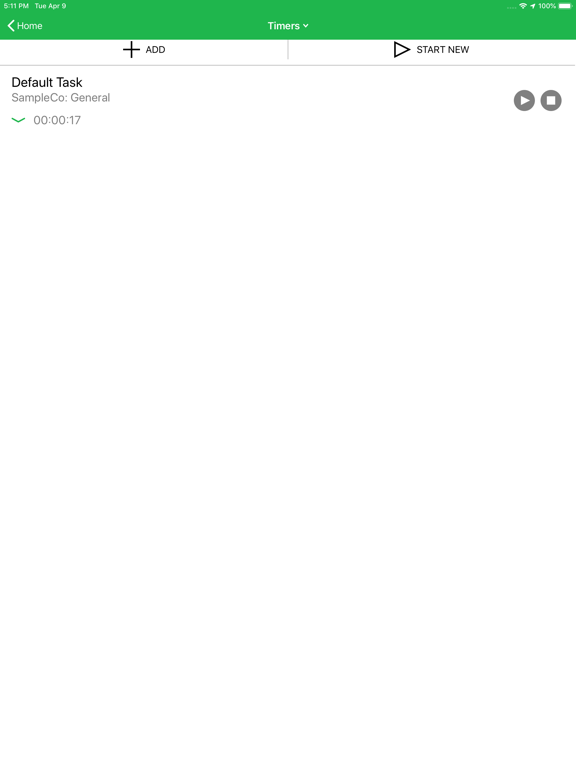 Nexonia Timesheets iPad screenshot
