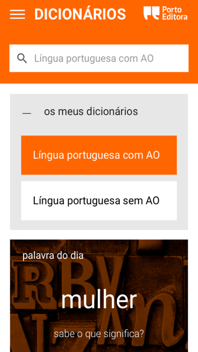 Dicionário Língua Portuguesa Screenshot