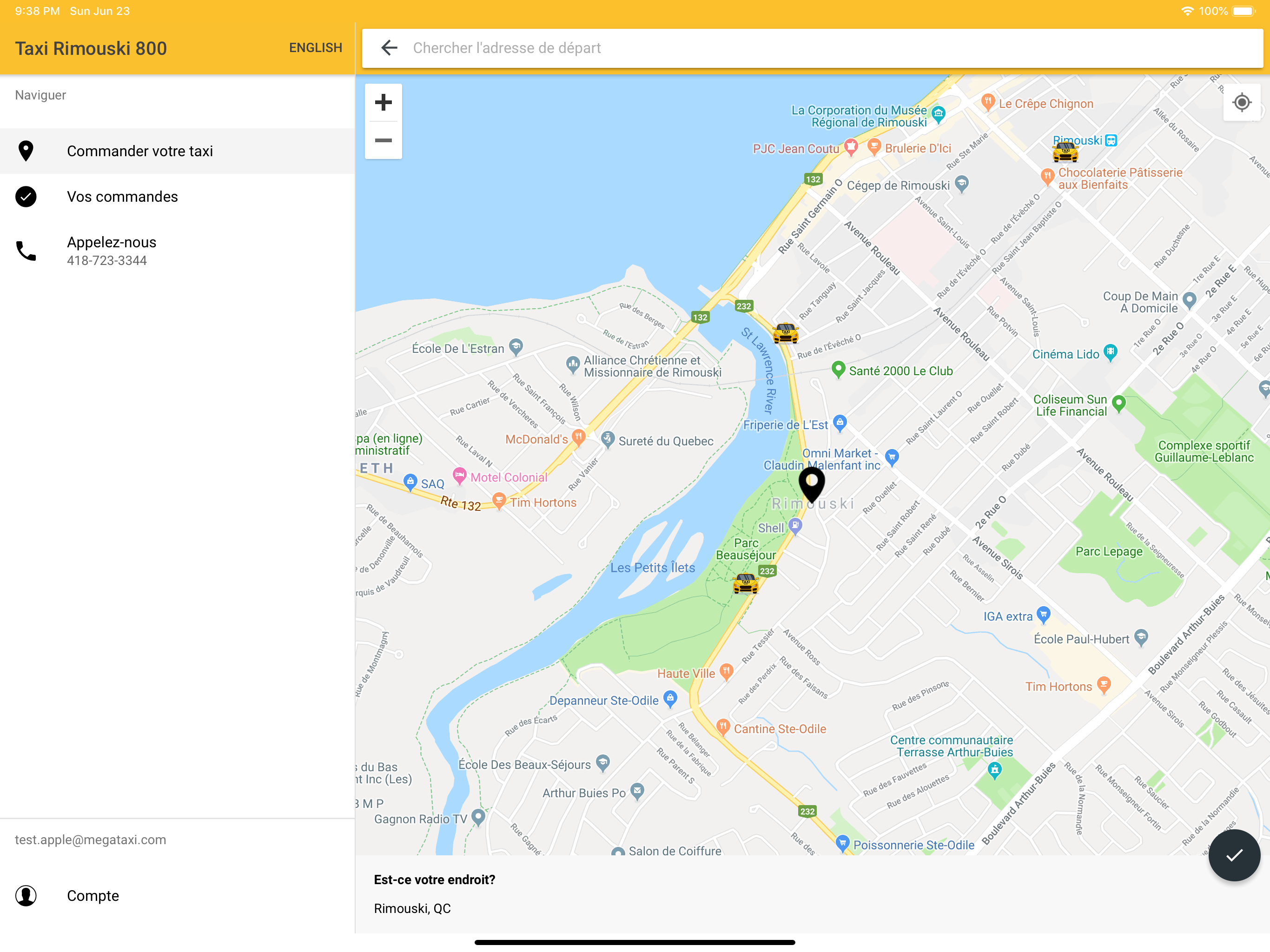 Taxi Rimouski screenshot 7