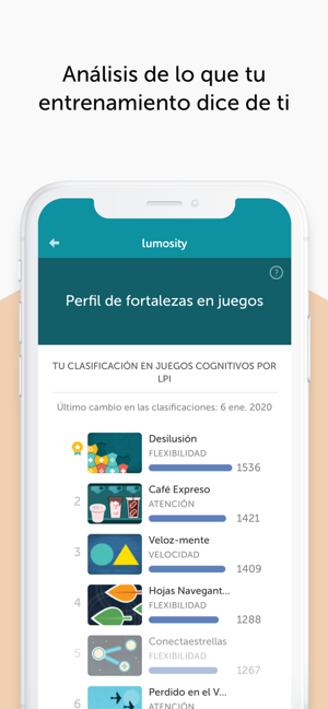 ‎Lumosity - Entrenador Cerebral Screenshot