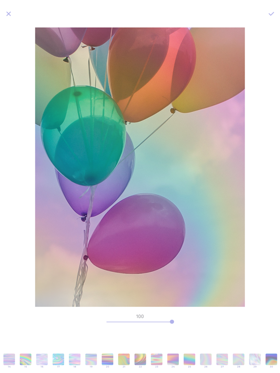 Minky's Iridescent Rainbow iPad screenshot 4 - Photo & Video app