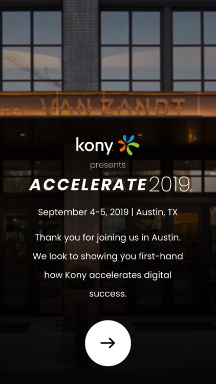 Kony Accelerate 2019