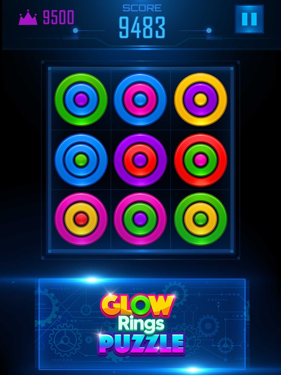 Screenshot #4 pour Glow Rings Puzzle