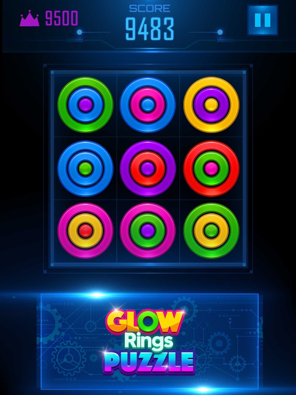 Screenshot #4 pour Glow Rings Puzzle