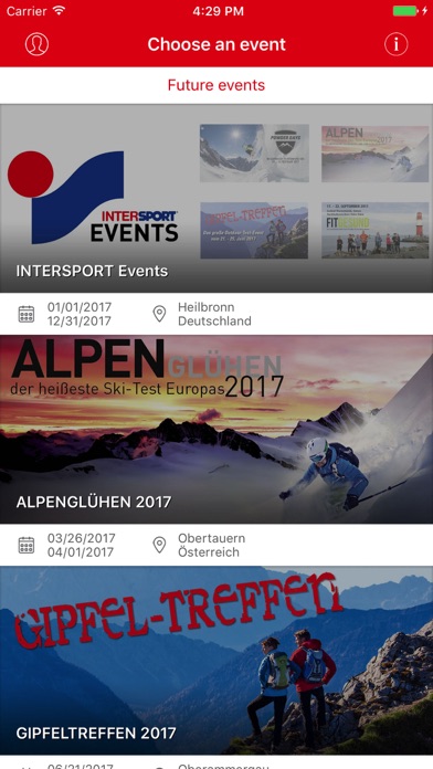 How to cancel & delete Intersport Events from iphone & ipad 1