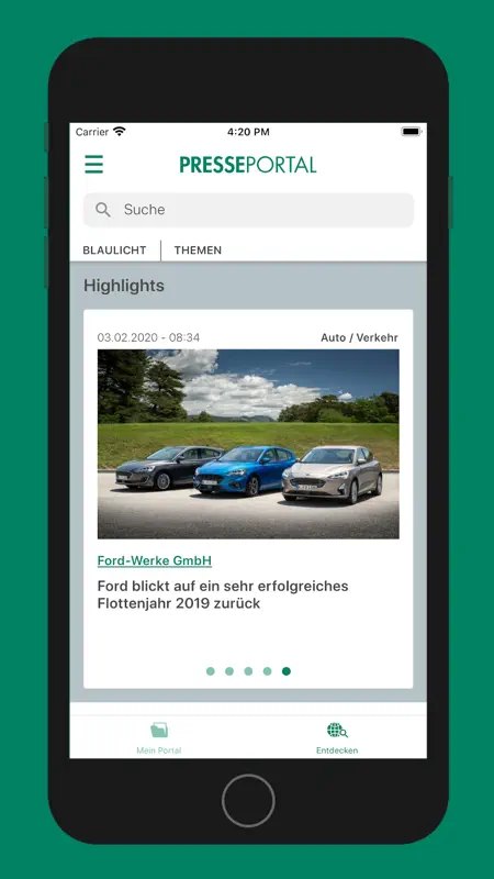 Presseportal screenshot 1 of 5